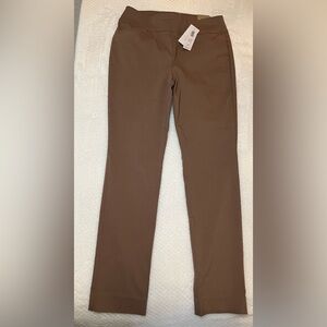 Chico's Perfect Stretch Josie Slim Pants in Hazelnut  Chicos size 0 short
